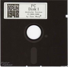 Artwork on the Disc for East vs. West - Berlin 1948 on the Microsoft DOS.