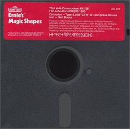 Artwork on the Disc for Ernie's Magic Shapes on the Microsoft DOS.
