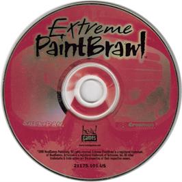 Artwork on the Disc for Extreme Paintbrawl on the Microsoft DOS.