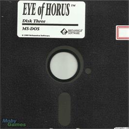Artwork on the Disc for Eye of Horus on the Microsoft DOS.