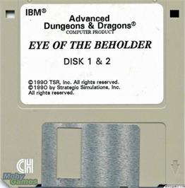 Artwork on the Disc for Eye of the Beholder on the Microsoft DOS.