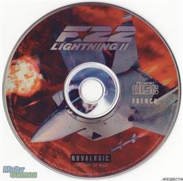 Artwork on the Disc for F-22 Lightning 2 on the Microsoft DOS.
