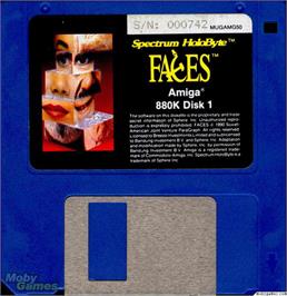 Artwork on the Disc for Faces ...tris 3 on the Microsoft DOS.