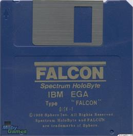 Artwork on the Disc for Falcon A.T. on the Microsoft DOS.