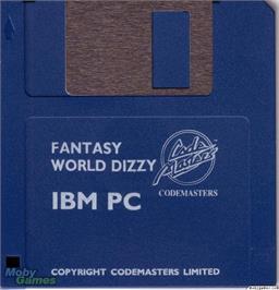 Artwork on the Disc for Fantasy World Dizzy on the Microsoft DOS.