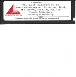 Artwork on the Disc for FernGully - The Last Rainforest on the Microsoft DOS.