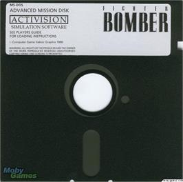 Artwork on the Disc for Fighter Bomber on the Microsoft DOS.