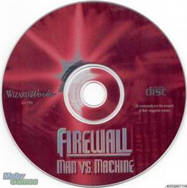 Artwork on the Disc for Firewall - Man vs Machine on the Microsoft DOS.
