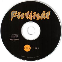 Artwork on the Disc for Fistfight on the Microsoft DOS.