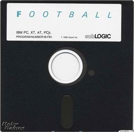 Artwork on the Disc for Football (1983) on the Microsoft DOS.