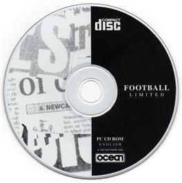 Artwork on the Disc for Football Limited on the Microsoft DOS.