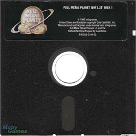 Artwork on the Disc for Full Metal Planete on the Microsoft DOS.