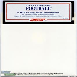 Artwork on the Disc for GFL Championship Football on the Microsoft DOS.