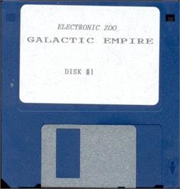 Artwork on the Disc for Galactic Empire on the Microsoft DOS.