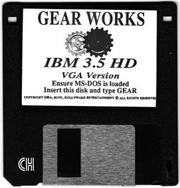 Artwork on the Disc for Gear Works on the Microsoft DOS.