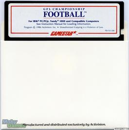 Artwork on the Disc for Gfl Championship Football on the Microsoft DOS.