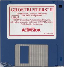 Artwork on the Disc for Ghostbusters II on the Microsoft DOS.