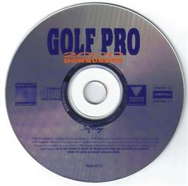 Artwork on the Disc for Golf Pro 2000 Downunder on the Microsoft DOS.