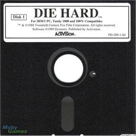 Artwork on the Disc for Hard, Die on the Microsoft DOS.