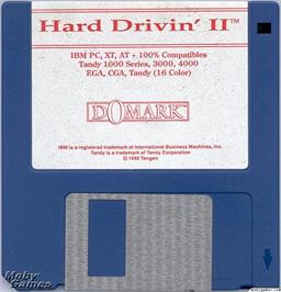 Artwork on the Disc for Hard Drivin' 2 on the Microsoft DOS.