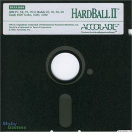 Artwork on the Disc for Hardball 2 on the Microsoft DOS.