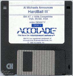 Artwork on the Disc for Hardball 3 on the Microsoft DOS.