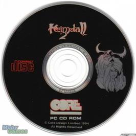 Artwork on the Disc for Heimdall 2 on the Microsoft DOS.