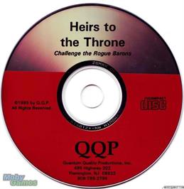 Artwork on the Disc for Heirs to the Throne on the Microsoft DOS.