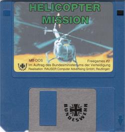 Artwork on the Disc for Helicopter Mission on the Microsoft DOS.