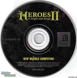 Artwork on the Disc for Heroes of Might and Magic 2 - The Succession Wars on the Microsoft DOS.