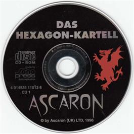 Artwork on the Disc for Hexagon-Kartell, Das on the Microsoft DOS.