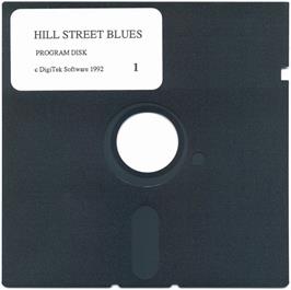 Artwork on the Disc for Hill Street Blues on the Microsoft DOS.