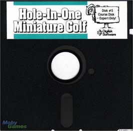 Artwork on the Disc for Hole-In-One Miniature Golf on the Microsoft DOS.