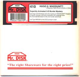 Artwork on the Disc for Hugo 2 - Whodunit on the Microsoft DOS.
