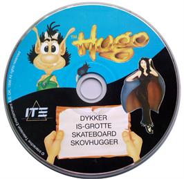 Artwork on the Disc for Hugo 3 on the Microsoft DOS.