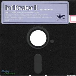 Artwork on the Disc for Infiltrator 2 on the Microsoft DOS.