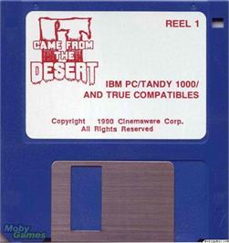Artwork on the Disc for It Came from the Desert on the Microsoft DOS.