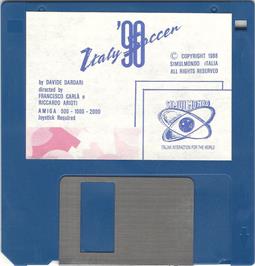 Artwork on the Disc for Italy '90 Soccer on the Microsoft DOS.