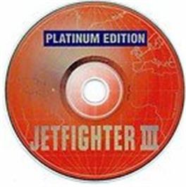 Artwork on the Disc for Jetfighter 3 Platinum on the Microsoft DOS.