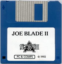 Artwork on the Disc for Joe Blade on the Microsoft DOS.