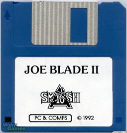 Artwork on the Disc for Joe Blade 2 on the Microsoft DOS.