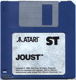Artwork on the Disc for Joust on the Microsoft DOS.