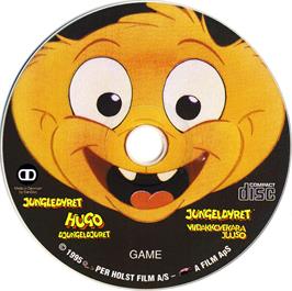 Artwork on the Disc for Jungledyret Hugo on the Microsoft DOS.