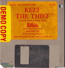 Artwork on the Disc for Keef the Thief - A Boy and His Lockpick on the Microsoft DOS.