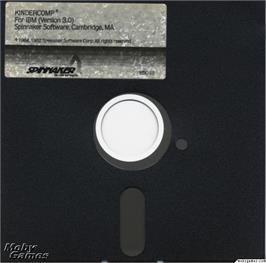 Artwork on the Disc for KinderComp on the Microsoft DOS.