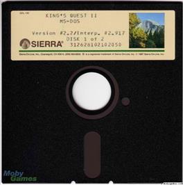 Artwork on the Disc for King's Quest 2 - Romancing the Throne (1987) on the Microsoft DOS.