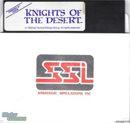 Artwork on the Disc for Knights of the Desert on the Microsoft DOS.