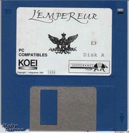 Artwork on the Disc for L'Empereur on the Microsoft DOS.