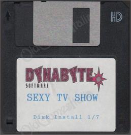 Artwork on the Disc for Late Night Sexy TV Show on the Microsoft DOS.