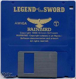 Artwork on the Disc for Legend of the Sword on the Microsoft DOS.
